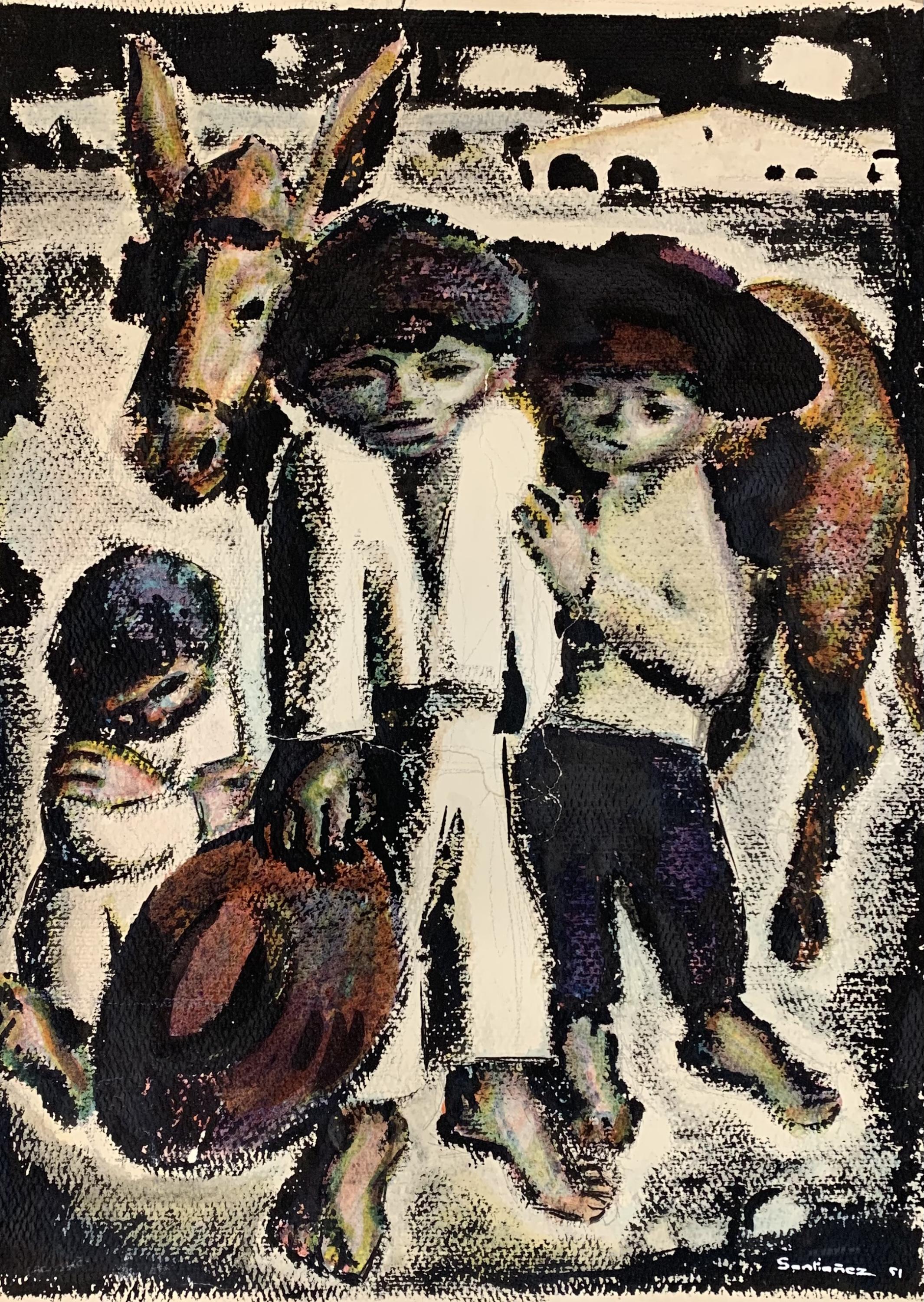 DOS NIÑOS Y UN BURRO, 1951