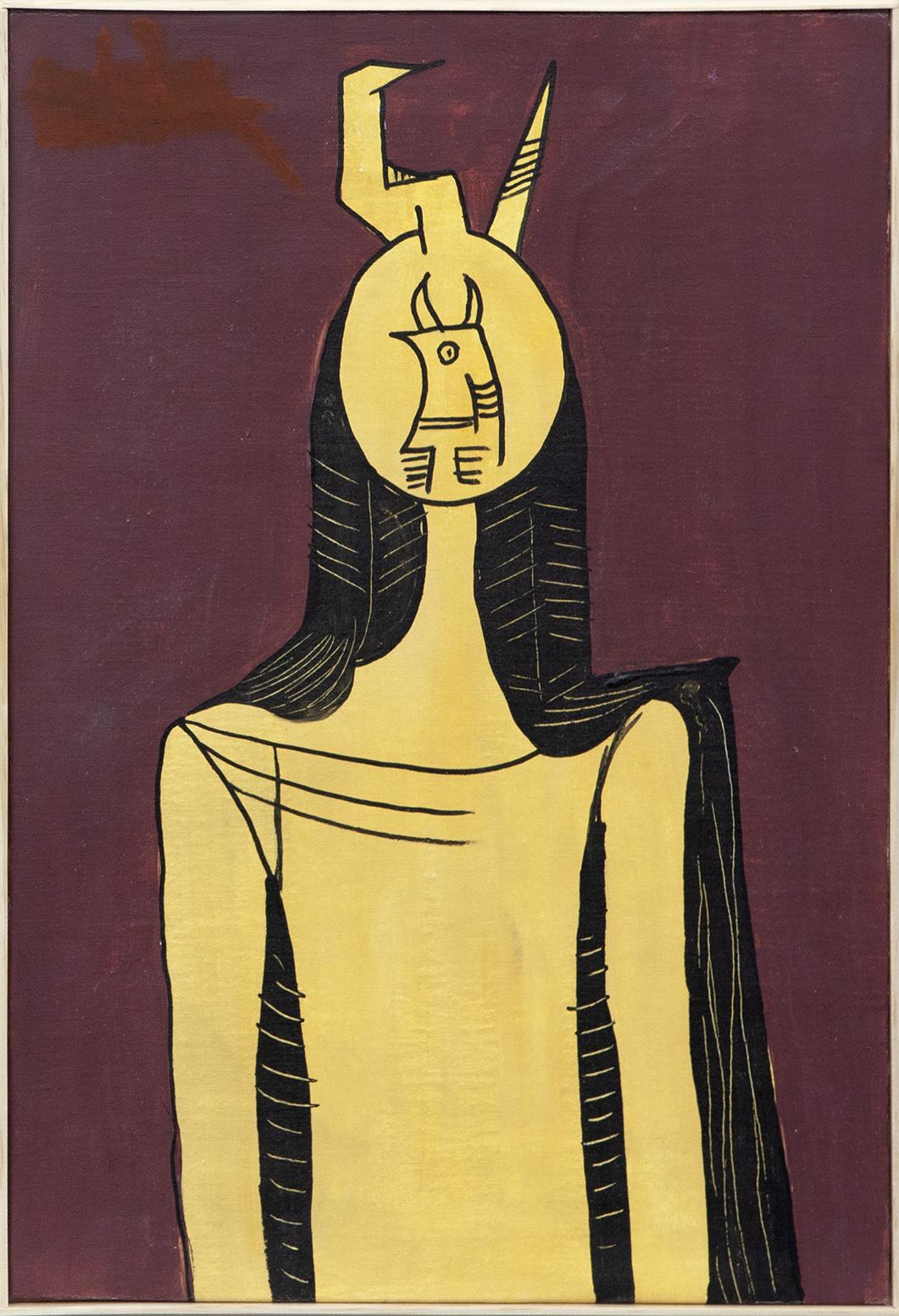 COPIA DE UN CUADRO ORIGINAL DE WILFREDO LAM "SANS TITRE" 19