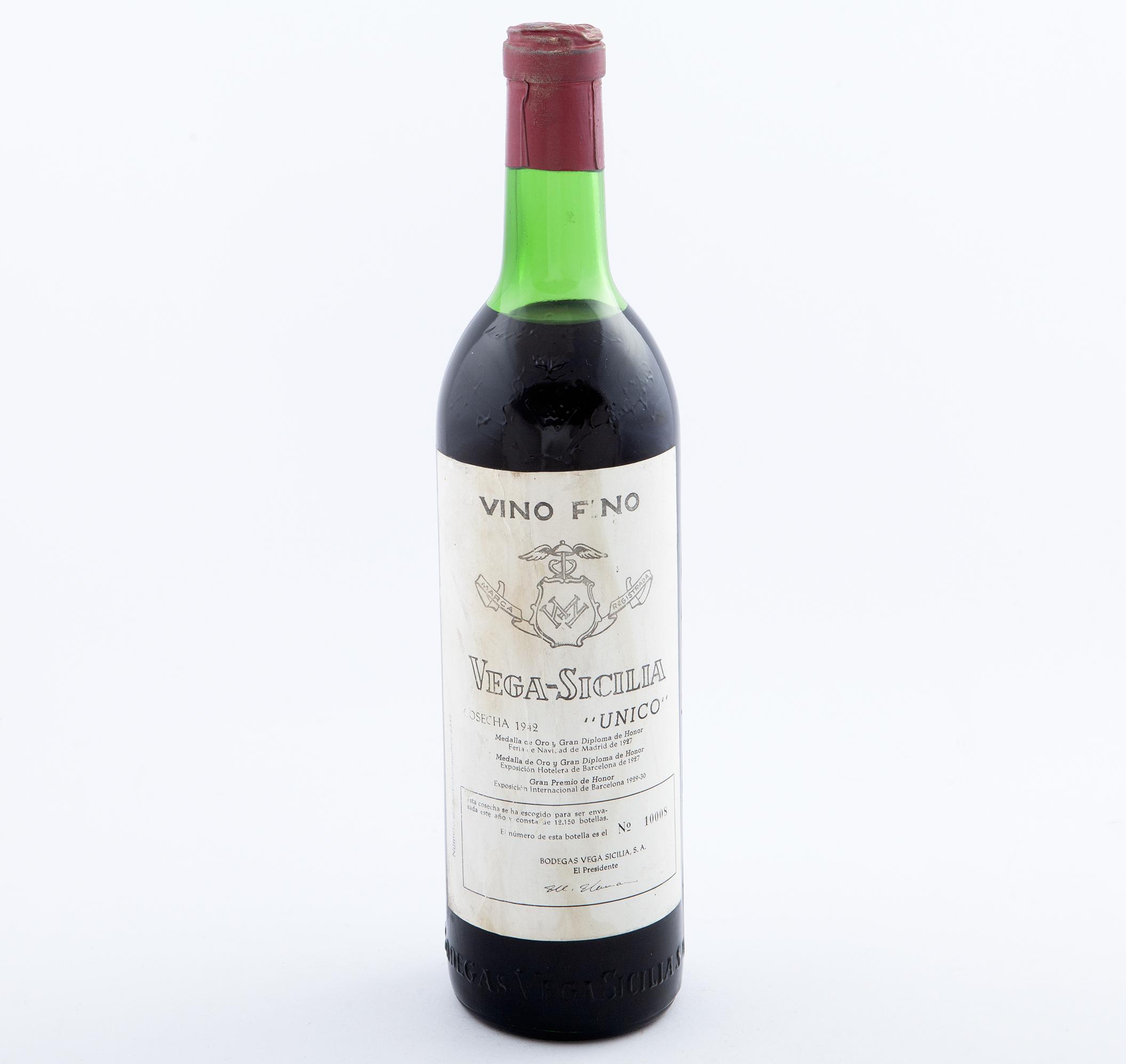 BOTELLA VEGA SICILIA UNICO 1942