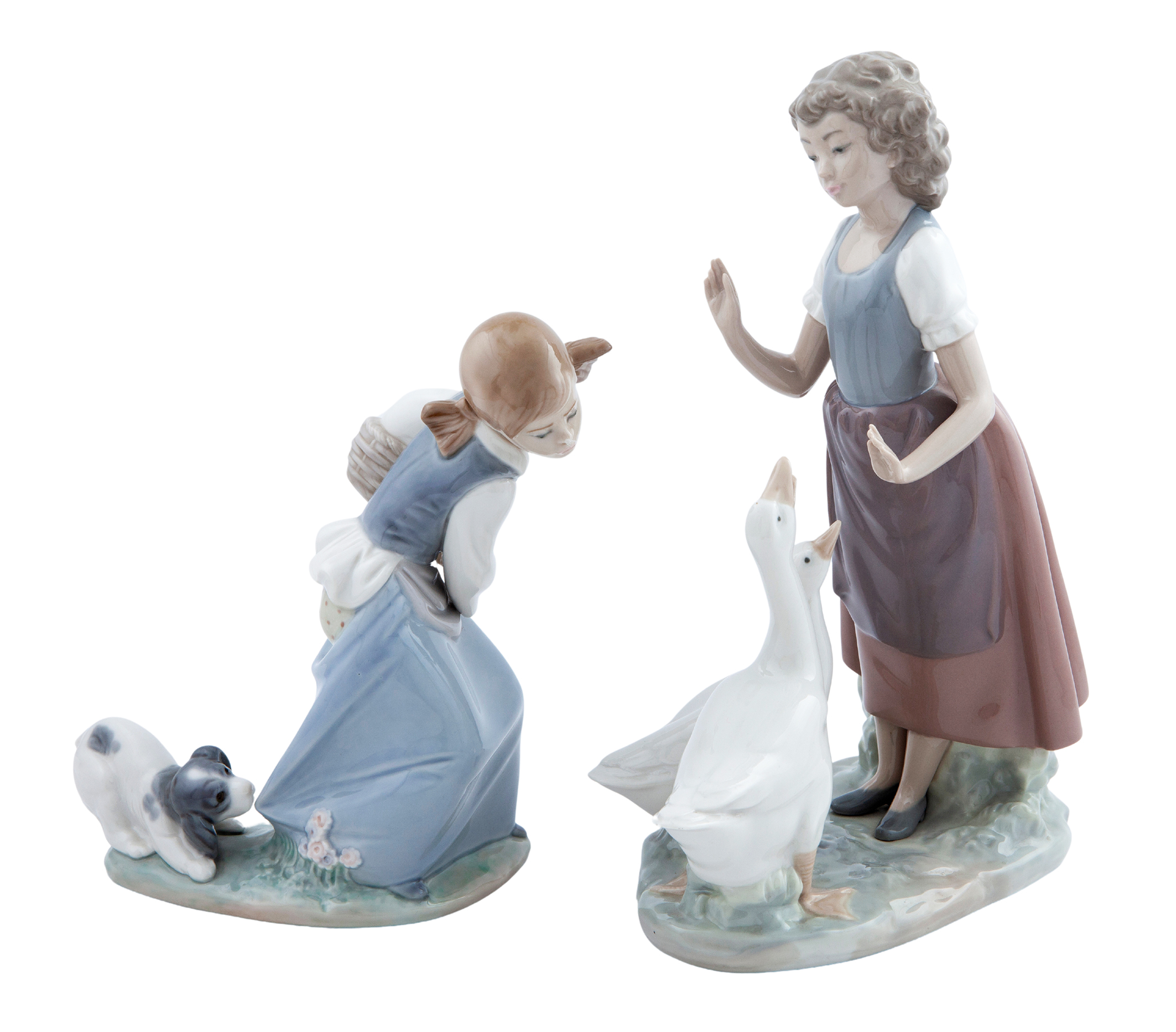 PAREJA DE FIGURAS EN PORCELANA LLADRÓ