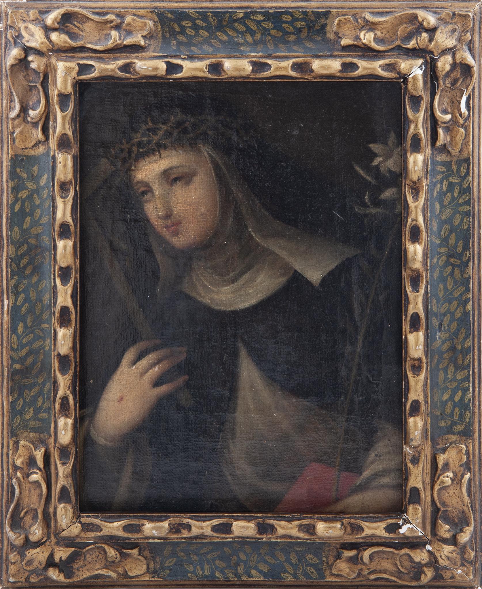 RETRATO DE SANTA CATALINA DE SIENA, S.XVIII