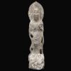 <span class='ref_item'>184 -</span> <span class="object_title">FIGURA DE GUANYIN  </span>   <p><span class="technique_material">Piedra de basalto </span><br><span class="technical_description">Figura de Guanyin realizada en piedra de basalto finamente tallada, representando una Guanyin portando una flor de loto y un recipiente en las manos sobre una base igualmente tallada en basalto con decoración de nubes.<br/>Ligero desperfecto en la parte superior.</span><br><span class="ALTO_HCES1">65 </span><span class="ALTOUMED_HCES1">cm.</span></p>