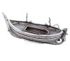 <span class='ref_item'>303 -</span> <span class="object_title">BARCA DE PESCADOR EN PLATA DE LEY CON CAJITA PARA PESCADO</span>  <p><span class="technical_description">Barca de pescador realizada en plata de ley, con contraste. Grabada con todo lujo de detalles. Incluye una pequeña cajita de pescador para guardar pescado.<br/>Peso neto de la plata: 292,20gr</span><br></p>