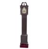 <span class='ref_item'>273 -</span> <span class="object_title">RELOJ DE PIE SIMPSON ERIKER</span>   <p><span class="technical_description">Colocado sobre una base en terciopelo rojo con tachuela. Realizado en madera con esfera interior en metal dorado y plateado, números romanos e inscripción superior "Tempus Fugit".<br/>Con llave para dar cuerda.<br/>En funcionamiento<br/>Medidas con base: </span><br><span class="ALTO_HCES1">192 </span><span class="ALTOUMED_HCES1">cm.</span>x<span class="ANCHO_HCES1">33,50 </span><span class="ANCHOUMED_HCES1">cm.</span>x<span class="GRUESO_HCES1">20 </span><span class="GRUESOUMED_HCES1">cm.</span></p>