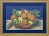 <span class='ref_item'>67 -</span> <span class="object_title">BODEGÓN CON NARANJAS Y LIMONES. S.XX</span>   <p><span class="technique_material">Dibujo de cera sobre papel</span><br><span class="technical_description">Representa un bodegón de cítricos sobre una fuente de barro. Con un fondo neutro, dándole protagonismo a las frutas, especialmente a las ramas con hojas, donde el artista ha mostrado mayor detalle.<br/>Sin firmar<br/>Enmarcado<br/>Medidas: 47,5 x 64,5cm enmarcado. 31 x 47,5cm sin enmarcar.</span><br></p>