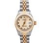 <span class='ref_item'>82 -</span> <span class="object_title">RELOJ ROLEX DE SEÑORA OYSTER PERPETUAL DATE JUST EN ACERO Y ORO DE 18KT. AUTOMÁTICO</span>  <p><span class="technical_description">Reloj Rolex Oyster Perpetual Date Just, de señora, realizado en oro 18kt y acero. Modelo 69173, automático, cronómetro. Esfera con bisel en oro, índices en números romanos y calendario a las 3. Numerado: E930906. En estado de marcha. Con certificado y garantía. En su caja original</span><br>Peso: <span class="PESO_HCES1">55,30</span> <span class="PESOUMED_HCES1">gr.</span><br></p>