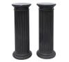 <span class='ref_item'>274 -</span> <span class="object_title">PAREJA DE COLUMNAS DE MÁRMOL NEGRO EN ESTILO NEOCLÁSICO. S XX</span>   <p><span class="technical_description">Dos columnas pedestal realizadas en mármol negro, con base, fuste estriado y capitel o tapa de estilo neoclásico. Una de ellas, presenta pequeños picotazos en la tapa y en el fuste.</span><br><span class="ALTO_HCES1">104</span>x<span class="ANCHO_HCES1">39,50 </span><span class="ANCHOUMED_HCES1">cm.</span></p>