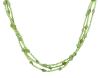 <span class='ref_item'>213 -</span> <span class="object_title">COLLAR LARGO EN PLATA DE LEY CON PERIDOTOS</span>  <p><span class="technical_description">Collar largo formado por tres hilos de cuentas de peridotos aplanadas y en forma oval, alternando con pequeñas cuentas de plata de ley.<br/>Cierre: Mosquetón marinero en plata de ley<br/>Longitud: 100cm</span><br>Peso: <span class="PESO_HCES1">113</span> <span class="PESOUMED_HCES1">gr.</span><br></p>