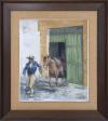 <span class='ref_item'>36 -</span> <span class="object_title">PICADOR SACANDO AL CABALLO</span>   <p><span class="author">JOSÉ PUENTE GONZÁLEZ (Medina del Campo, 1928-Madrid, 2002)</span> <br><span class="technique_material">Óleo sobre lienzo</span><br><span class="technical_description">Representa una estampa de picador sacando su caballo de la cuadra camino de la plaza<br/>Firmado en el ángulo inferior derecho JOSE PUENTE<br/>Enmarcado con paspartú<br/>Medidas con marco: 80 x 71cm<br/> </span><br></p>