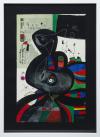 <span class='ref_item'>78 -</span> <span class="object_title">HOMENAJE A GAUDÍ, 21</span>   <p><span class="author">JOAN MIRÓ (Barcelona, 1893- Mallorca, 1983)  </span> <br><span class="technique_material">Impresión</span><br><span class="technical_description">A partir del original de aguafuerte, aguatinta y collage de 1979. Firmado y numerado en plancha "HC VII/XV"<br/>Impresión sobre papel Fedrigoni Stucco Tintoretto de 220gr y adherida a cartulina Tintoretto Ceylon Black Pepper de 200gr.<br/>Editado por Grupo Planeta y publicado en Barcelona en enero de 2012. <br/>Con marco de madera y metacrilato<br/>Medidas con marco: 72 x 52cm</span><br></p>