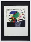 <span class='ref_item'>130 -</span> <span class="object_title">HOMENAJE A GAUDÍ, 4</span>   <p><span class="author">JOAN MIRÓ (Barcelona, 1893- Mallorca, 1983)  </span> <br><span class="technique_material">Impresión</span><br><span class="technical_description">A partir del original de aguafuerte, aguatinta, carborundum, gofrado y collage de 1979. Firmado y numerado en plancha "HC VII/XV"<br/>Impresión sobre papel Fedrigoni Stucco Tintoretto de 220gr y adherida a cartulina Tintoretto Ceylon Black Pepper de 200gr.<br/>Editado por Grupo Planeta y publicado en Barcelona en enero de 2012. <br/>Con marco de madera, paspartú y metacrilato<br/>Medidas con marco: 72 x 52cm</span><br></p>