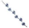 <span class='ref_item'>91 -</span> <span class="object_title">PULSERA EN PLATA DE LEY, AMATISTAS Y TOPACIOS BLUE SUISSE</span>  <p><span class="technical_description">Pulsera realizada en plata de ley. Con motivos de hojas formadas por amatistas y topacios blue suisse en talla oval engastadas en garras<br/>Cierre: Mosquetón<br/>Longitud: 19cm</span><br>Peso: <span class="PESO_HCES1">29,50</span> <span class="PESOUMED_HCES1">gr.</span><br></p>