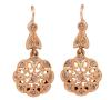 <span class='ref_item'>166 -</span> <span class="object_title">PENDIENTES EN ORO 18KT Y DIAMANTES</span>  <p><span class="technical_description">Pareja de pendientes de diseño antiguo realizados en oro de 18kt. Adornados con diamantes en talla antigua, engastados en grano, con un peso total aprox de 0.50ct.<br/>Cierre: Ballestilla<br/>Longitud: 2,8cm</span><br>Peso: <span class="PESO_HCES1">4,10</span> <span class="PESOUMED_HCES1">gr.</span><br></p>