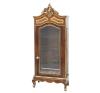 <span class='ref_item'>224 -</span> <span class="object_title">MUEBLE VITRINA ESTILO LUIS XVI</span>   <p><span class="technical_description"> En madera de nogal tallada y trabajada en dorado con puertas de cristal y laterales de cristal. Con llave. Pequeña grieta en la decoración superior y pequeña falta de madera en esquina superior derecha. <br/>Medidas: 193,5x80x40cm</span><br></p>