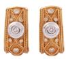 <span class='ref_item'>4 -</span> <span class="object_title">PENDIENTES EN ORO BICOLOR 18KT Y DIAMANTES</span>  <p><span class="technical_description">Pareja de pendientes inspirados en la colección Malpica de Yanes realizados en oro bicolor de 18kt con adorno frontal de cordoncillos y textura en mate, con diamantes en talla brillante engastados en chatón con un peso total aprox de 0,80ct<br/>Cierre: Omega</span><br>Peso: <span class="PESO_HCES1">11,30</span> <span class="PESOUMED_HCES1">gr.</span><br></p>