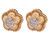 <span class='ref_item'>250 -</span> <span class="object_title">PENDIENTES EN ORO BICOLOR 18KT Y DIAMANTES</span>  <p><span class="technical_description">Pareja de pendientes realizados en oro bicolor de 18kt con forma de flor y adorno central de diamantes en talla brillante, engastados en boquilla sobre vistas en blanco, con un peso total aprox de 0.30ct<br/>Cierre: Omega<br/>Diámetro: 2cm<br/> </span><br>Peso: <span class="PESO_HCES1">9,90</span> <span class="PESOUMED_HCES1">gr.</span><br></p>