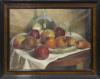 <span class='ref_item'>31 -</span> <span class="object_title">BODEGÓN CON FRUTAS</span>   <p><span class="author">ESCUELA CONTEMPORÁNEA  </span> <br><span class="technique_material">Óleo sobre lienzo</span><br><span class="technical_description">Firmado en el ángulo inferior izquierdo "Brasso"<br/>Con marco de madera. Desperfectos en el lienzo<br/>Medidas: 48 x 60cm con marco. 38 x 49cm sin marco</span><br></p>