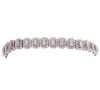 <span class='ref_item'>279 -</span> <span class="object_title">PULSERA EN ORO 18KT Y DIAMANTES</span>  <p><span class="technical_description">Pulsera realizada en oro de 18kt. Formada por eslabones cuajados de diamantes en talla brillante y trapecio con peso total aprox 10.80ct. <br/>Cierre: Lengüeta y doble ocho de seguridad<br/>Longitud: 17cm</span><br>Peso: <span class="PESO_HCES1">17,70</span> <span class="PESOUMED_HCES1">gr.</span><br></p>