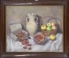 <span class='ref_item'>81 -</span> <span class="object_title">BODEGÓN CON FRUTAS VARIAS Y JARRA DE LOZA (1951)</span>   <p><span class="author">ESCUELA ESPAÑOLA CONTEMPORÁNEA  </span> <br><span class="technique_material">Óleo sobre lienzo  </span><br><span class="technical_description">Firmado J. Marzo (pintor español contemporáneo) y fechado en 1951 en el ángulo inferior derecho por el autor.<br/>Enmarcado con marco de madera. Ligeras faltas en el marco.<br/>Medidas: 74 x 87cm con marco. 60 x 73,5cm sin marco</span><br></p>