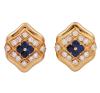 <span class='ref_item'>92 -</span> <span class="object_title">PENDIENTES "J.YANES" EN ORO 18KT, ZAFIROS Y DIAMANTES</span>  <p><span class="technical_description">Par de pendientes de la joyería "J.Yanes", colección Malpica, realizados en oro de 18kt. Centro de zafiros en talla carré con peso total aprox 1.60ct, acompañados de diamantes en talla brillante entre cordoncillos típicos de la colección, con peso total aprox 2.75ct. Con Nº 10005 ambos<br/>Cierre: Omega</span><br>Peso: <span class="PESO_HCES1">31,60</span> <span class="PESOUMED_HCES1">gr.</span><br></p>