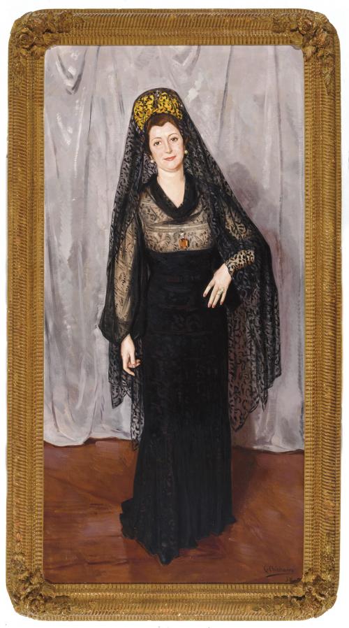 RETRATO DE DAMA CON MANTILLA, 1938