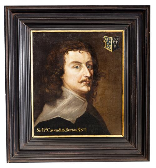 RETRATO DE SIR CAVENDISH, INGLATERRA S. XVIII