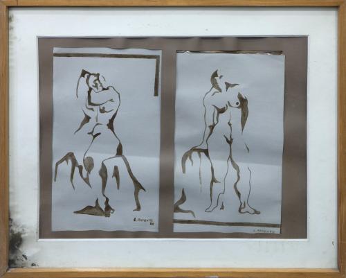 PAREJA DE DESNUDOS FEMENINOS, 1978