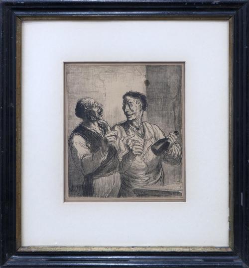 EN LA TABERNA. IMPRESIÓN SEGUN HONORE DAUMIER (Marsella 180