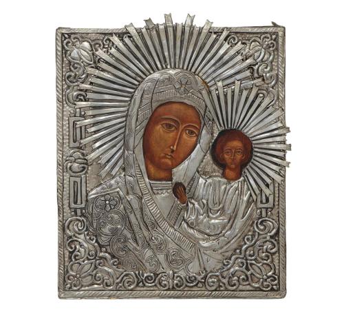 ICONO VIRGEN CON NIÑO/NUESTRA SEÑORA DE KAZÁN REALIZADO A M