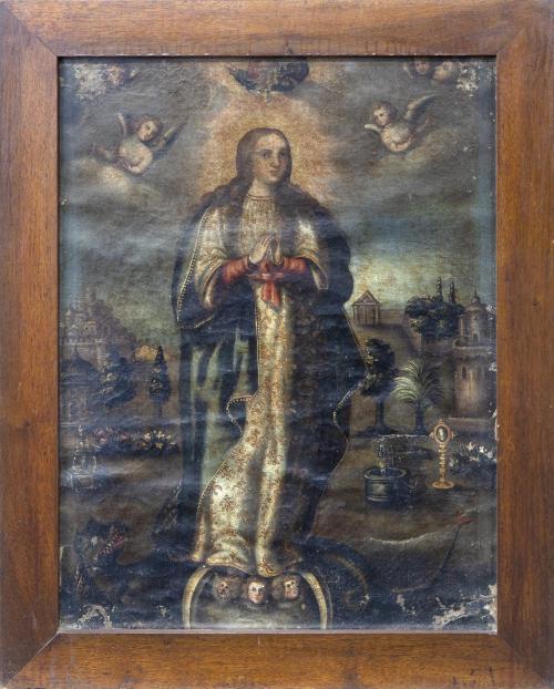 VIRGEN INMACULADA, ESCUELA VIRREINAL S.XVIII