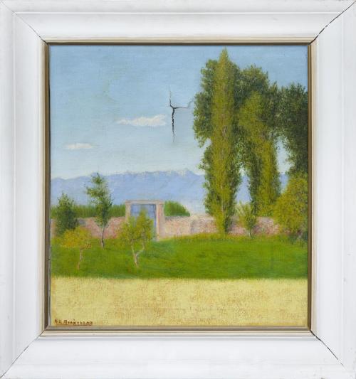 PAISAJE CON CIPRESES, 1950